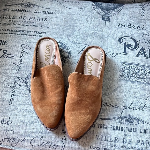 Sam Edelman Shoes - Sam Edelman Tan Suede Women's Mules